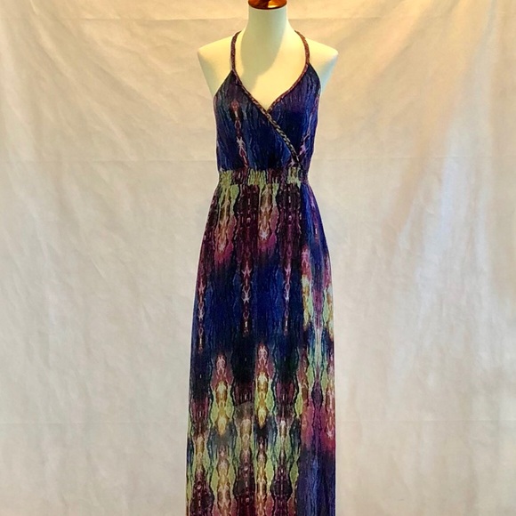 charlie jade Dresses & Skirts - Charlie Jade Bright Reptile Print Maxi Dress